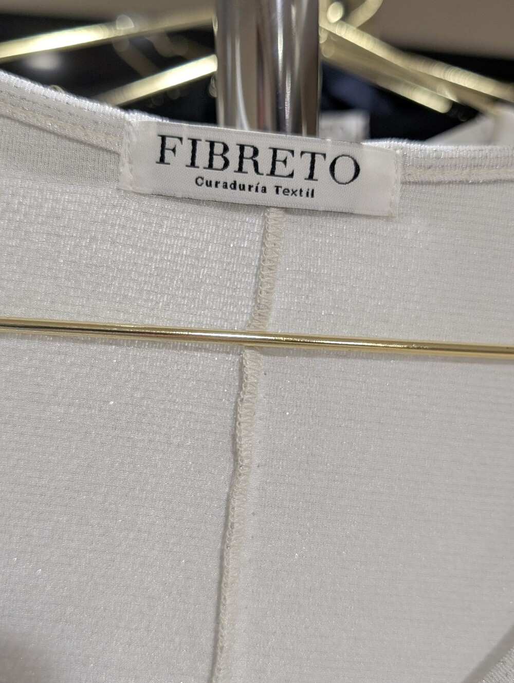 FIBRETO White Shimmer Top